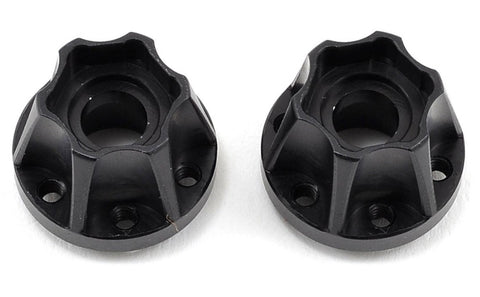 VPS07114 Vanquish Products SLW 600 Hex Hub Set (Black) (2) (0.600" Width)-PARTS-Mike's Hobby