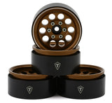 TLHTWHEEL-157 Treal Hobby 1.9" Type F 10-Hole Aluminum Crawler Beadlock Wheels (Bronze) (4) (128.6g ea)-WHEELS AND TIRES-Mike's Hobby