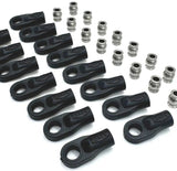 SEHREEFS203 Reefs RC XP 4mm Rod Ends & Stainless Steel Pivot Balls (16)-PARTS-Mike's Hobby