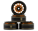 TLHTSCX24-244 Treal Hobby Type I 1.0" Classic 12-Spoke Beadlock Wheels (Orange) (4) (27.2g)-WHEELS AND TIRES-Mike's Hobby