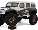 TLHTSCX24-244 Treal Hobby Type I 1.0" Classic 12-Spoke Beadlock Wheels (Orange) (4) (27.2g)-WHEELS AND TIRES-Mike's Hobby
