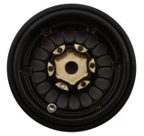 TLHTSCX24-265 Treal Hobby Type D 1.0" Brass Beadlock Crawler Wheels (Black/Gold) (40g ea) (4)-WHEELS AND TIRES-Mike's Hobby