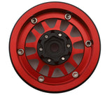 TLHTWHEEL-95 Treal Hobby Type L 1.9" V-Spoke Beadlock Wheels (Red) (4)-WHEELS AND TIRES-Mike's Hobby