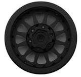 TLHTWHEELS-09 Treal Hobby Type D 1.9" 12-Spoke Beadlock Wheels (Black) (4)-WHEELS AND TIRES-Mike's Hobby
