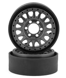 VPS07803 Vanquish Products KMC KM445 Impact 1.9" Beadlock Crawler Wheels (Grey) (2)-WHEELS AND TIRES-Mike's Hobby