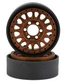 VPS07807 Vanquish Products KMC KM445 Impact 1.9" Beadlock Crawler Wheels (Bronze) (2)-WHEELS AND TIRES-Mike's Hobby