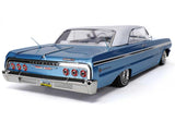 RER32894 Redcat SixtyFour Chevrolet Impala 1/10 RTR Scale Hopping Lowrider (Blue/White) w/2.4GHz Radio-Cars & Trucks-Mike's Hobby