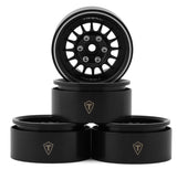 TLHTWHEEL-158 Treal Hobby Type N 1.9" Multi-Spoke Beadlock Wheels (Black) (4)-WHEELS AND TIRES-Mike's Hobby