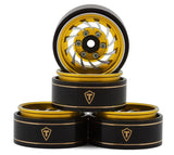 TLHTSCX24-273 Treal Hobby Type L 1.0" Aluminum Cyclone Beadlock Wheels (Gold) (4) (27.5g ea)-WHEELS AND TIRES-Mike's Hobby