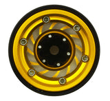TLHTSCX24-273 Treal Hobby Type L 1.0" Aluminum Cyclone Beadlock Wheels (Gold) (4) (27.5g ea)-WHEELS AND TIRES-Mike's Hobby