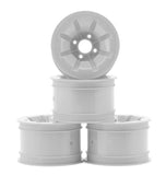 JCO3464W JConcepts RC10 Pioneer 2.2 Rear Wheels w/Adapters (White) (4)-WHEELS AND TIRES-Mike's Hobby