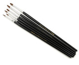 ABS30-6PS Atlas Brush Camel Hair Brush Set (6) (1, 2 & 3)-painting accessories-Mike's Hobby