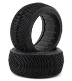 JCO4073-02 JConcepts Dirt Bite 1/8 Off-Road Buggy Tires (2) (Green)-WHEELS AND TIRES-Mike's Hobby