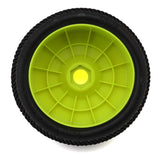 TZO-TZ200SLW-Y TZO Tires 200 1/8 Buggy Pre-Glued Tire Set (Yellow) (4) (Soft - Long Wear)-WHEELS AND TIRES-Mike's Hobby