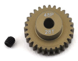 PTK-8615 ProTek RC 48P Lightweight Hard Anodized Aluminum Pinion Gear (3.17mm Bore) (28T)-PINION GEAR-Mike's Hobby