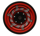 TLHTSCX24-275 Treal Hobby Type L 1.0" Aluminum Cyclone Beadlock Wheels (Red) (4) (27.5g ea)-WHEELS AND TIRES-Mike's Hobby