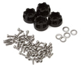 TLHTSCX24-246 Treal Hobby Type I 1.0" Classic 12-Spoke Beadlock Wheels (Red) (4) (27.2g)-WHEELS AND TIRES-Mike's Hobby