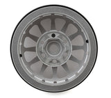 TLHTWHEELS-12 Treal Hobby Type D 1.9" 12-Spoke Beadlock Wheels (Silver/Black) (4)-WHEELS AND TIRES-Mike's Hobby