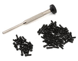 TLHTWHEELS-12 Treal Hobby Type D 1.9" 12-Spoke Beadlock Wheels (Silver/Black) (4)-WHEELS AND TIRES-Mike's Hobby
