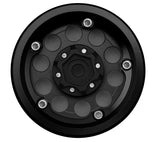 TLHTWHEEL-49 Treal Hobby 1.9" Type F 10-Hole Aluminum Crawler Beadlock Wheels (Black) (4) (128.6g ea)-PARTS-Mike's Hobby