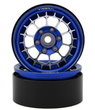 TLHTWHEEL-63 Treal Hobby Type A 1.9'' Spoked Beadlock Wheels (Blue) (2)-WHEELS AND TIRES-Mike's Hobby