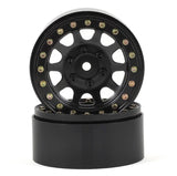 SSD00003 SSD RC D Hole 1.9" Steel Beadlock Crawler Wheels (Black) (2)-WHEELS AND TIRES-Mike's Hobby