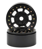 SSD00076 SSD RC Trail 1.9" Steel Beadlock Crawler Wheels (Black) (2)-WHEELS AND TIRES-Mike's Hobby