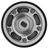 TLHTSCX30-33 Treal Hobby 0.7" 5-Slot Aluminum Micro Rock Crawler Beadlock Wheels (Grey) (4) (8g ea)