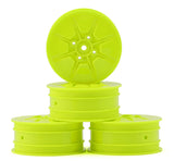 JCO3470Y JConcepts Pioneer 2.2 4WD Front Buggy Wheels (Yellow) (4) (22X-4, XB4, B74.1) w/12mm Hex-WHEELS AND TIRES-Mike's Hobby