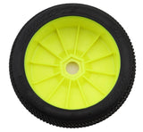 JCO4073-22 JConcepts Dirt Bite 1/8 Off-Road Buggy Pre-Mounted Tires (2) (Yellow) (Green)