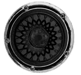 DSC-DE-320 DS Racing Element Mesh 1/10 Drift Wheels (Gunmetal w/Chrome Lip & Black Rivets) (2) (Adjustable Offset) w/12mm Hex-WHEELS AND TIRES-Mike's Hobby