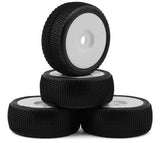 TZO-TZ200S-W-N TZO Tires 200 1/8 Buggy Non-Glued Tire Set (White) (4) (Soft)
