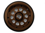 TLHTSCX30-56 Treal Hobby Type E 0.7" Aluminum Micro Crawler Beadlock Wheels (Bronze) (4) (9.5g ea) w/Brass Rings