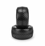 JCO4152-02 JConcepts Paddle Pin 2.2" 1/10 Stadium Truck Tires (2) (Green)-WHEELS AND TIRES-Mike's Hobby