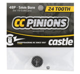 CSE010-0065-43 Castle Creations 48P Pinion Gear w/5mm Bore (24T)
