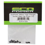 ECP-H-1004 EcoPower 2mm "High Strength" Steel Socket Head Cap Screws (10) (2x8mm)