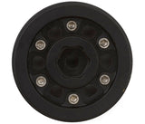 INJYQW-1005 Injora 1.0" D-Slot Brass Micro Rock Crawler Beadlock Wheels (47g ea) (Black) (4) (-3.15mm Offset)-WHEELS AND TIRES-Mike's Hobby