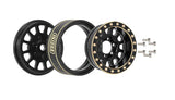 INJYQW-1101BK Injora 1.0" Brass Multi-Spoke Micro Rock Crawler Beadlock Wheels (42g ea) (Black) (4) (-3.75mm Offset)-WHEELS AND TIRES-Mike's Hobby
