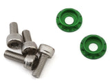 BRO-TBR-6061MWKITG Team Brood 3mm 6061 Aluminum Heatsink Motor Washers w/Screws (Green)