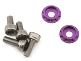BRO-TBR-6061MWKITP Team Brood 3mm 6061 Aluminum Heatsink Motor Washers w/Screws (Purple)