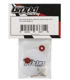 BRO-TBR-6061MWKITR Team Brood 3mm 6061 Aluminum Heatsink Motor Washers w/Screws (Red)