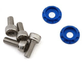 BRO-TBR-6061MWKITU Team Brood 3mm 6061 Aluminum Heatsink Motor Washers w/Screws (Blue)