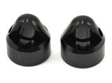 TKR6712A - Shock Caps (7075, emulsion, black ano, 2pcs)-PARTS-Mike's Hobby
