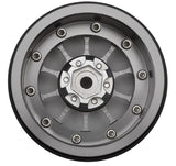 TLHTWHEEL-48 Treal Hobby 2.2" Type-A Aluminum 1/10 Rock Crawler Beadlock Wheels (Titanium) (2) (115g ea)-WHEELS AND TIRES-Mike's Hobby
