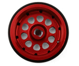 TLHTSCX30-59 Treal Hobby Type E 0.7" Aluminum Micro Crawler Beadlock Wheels (Red) (4) (9.5g ea) w/Brass Rings