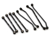 HRAUTBM155HA01 Hot Racing Axial UTB18 Aluminum High Clearance Suspension Links Set (Black)