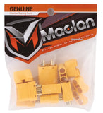 MCL4115 Maclan XT90 Connector (3 Female/3 Male) (Yellow)
