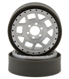 VPS08261 Vanquish Products 2.2" Battle Born Wheels Whiskey CNC Aluminum Crawler Beadlock Wheels (Clear) (2)-WHEELS AND TIRES-Mike's Hobby