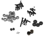 TLHTTRX-4M-88 Treal Hobby Aluminum Front Portal Axle Set for Traxxas TRX-4M (Silver) w/Brass Covers-PARTS-Mike's Hobby