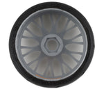 GRPGTK03-XM5 GRP Tires GT - TO3 Revo Belted Pre-Mounted 1/8 Buggy Tires (Silver) (2) (XM5) w/FLEX Wheel-WHEELS AND TIRES-Mike's Hobby